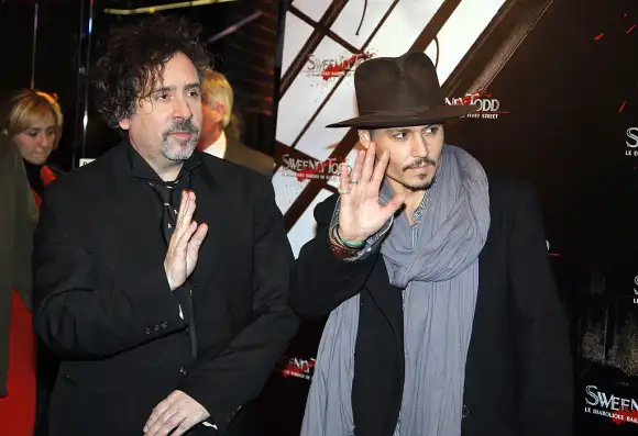 US actor Johnny Depp (R) and director Ti