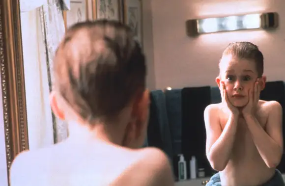 Film Still from Home Alone Macaulay Culkin © 1990