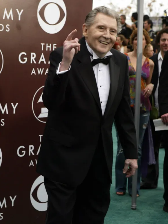 La légende du rock américain Jerry Lee Lewis pose pour