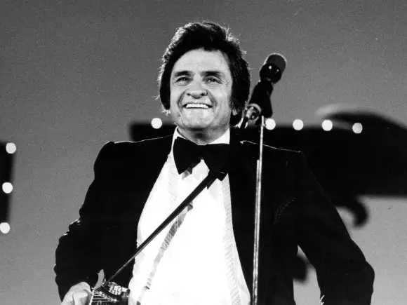 Johnny Cash Musiker Sänger Countrysänger Konzert in Hannover Foto vom 30 10 1980 *** Johnny Cas