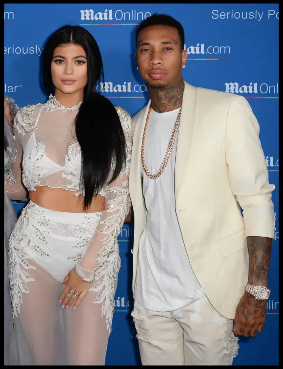 . 24/06/2015. Cannes, France. L to R Kylie Jenner, Tyga arrive on the Mail Online Yacht at the Cannes Lions Internationa