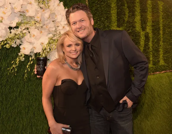 Miranda Lambert and Blake Shelton attend the BMI 2014 Country Awards