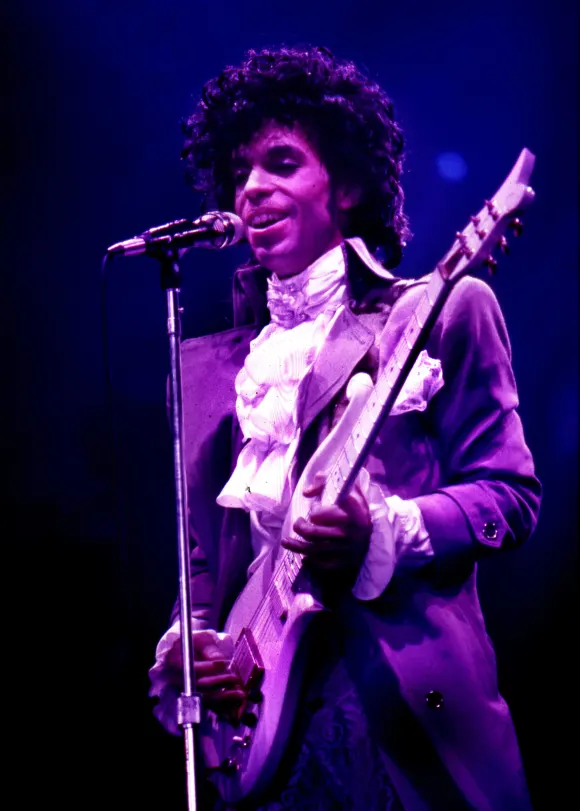 January 3, 1985 - Atlanta, Ga., U.S. - Prince in concert during the Purple Rain Tour