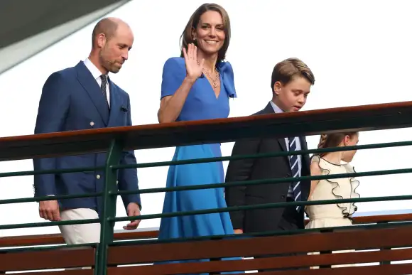 prince william princess kate prince george princess charlotte wimbledon finals family royals
