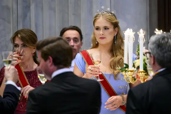 Princess Amalia Wearing a Tiara