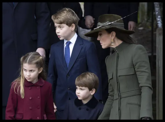 Princess Kate with George, Charlotte, and Louis
