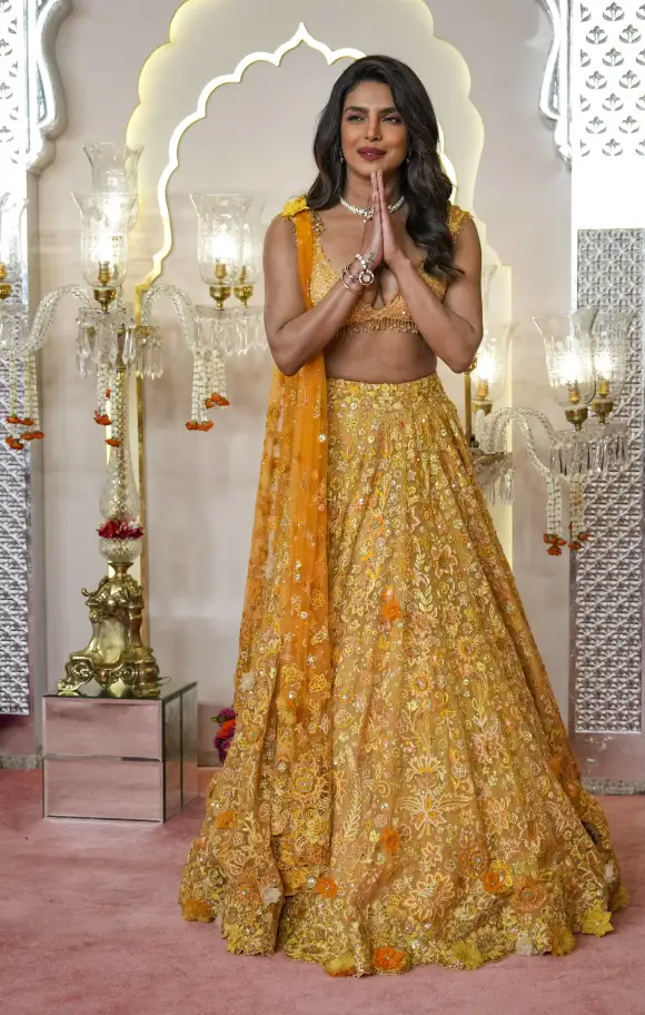 Anant Ambani-Radhika Merchant s wedding Mumbai: Actor Priyanka Chopra arrives to attend Anant Ambani and Radhika Merchan