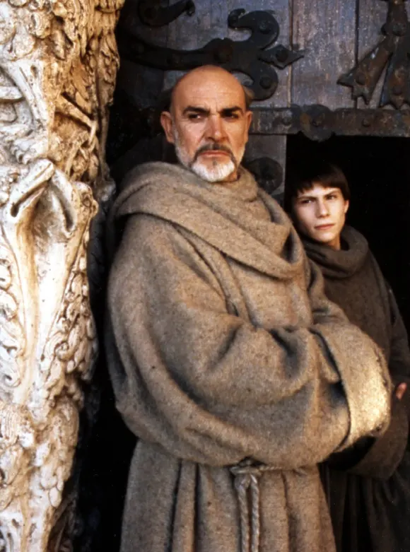 Sean Connery and Christian Slater in The Name of the Rose