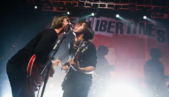 Pete Doherty and Carl Barat of The Libertines perform live at The Forum