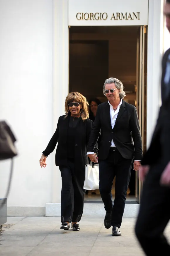 Singer Tina Turner and her husband Erwin Bach