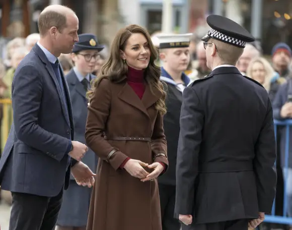 Prince William Princess Kate visit Cornwall protest teacher pictures photos 2023