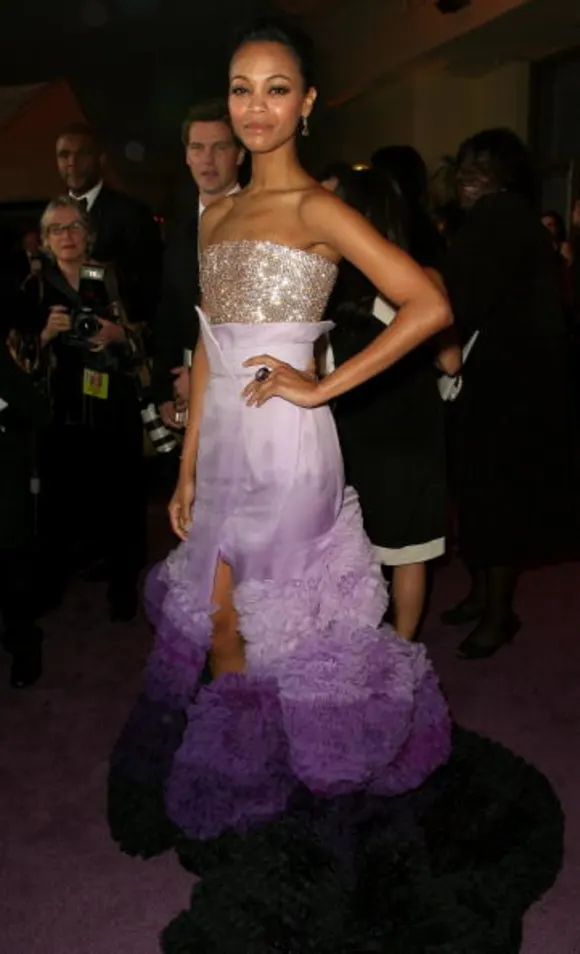 Actress Zoe Saldana attends the 82nd Annual Academy Awards Governor's Ball in Hollywood, on March 7, 2010. AFP PHOTO/ VALERIE MACON (Photo credit should read VALERIE MACON/AFP via Getty Images)