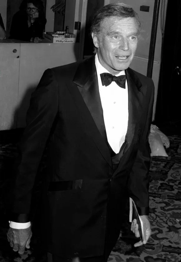 Charlton Heston 1985. Photo by John Barrett/PHOTOlink/Courtesy Everett Collection (Charlton Heston 3704)ASCA037 F4977 PU