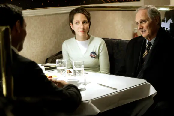 Alan Alda and Karis Campbell