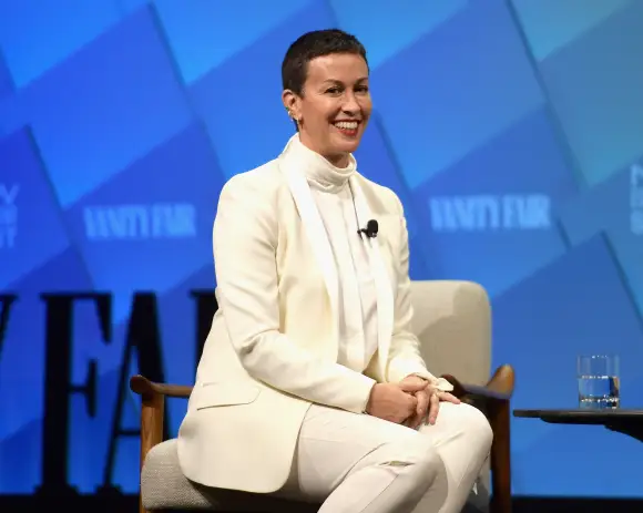Alanis Morissette at an event in October 2018