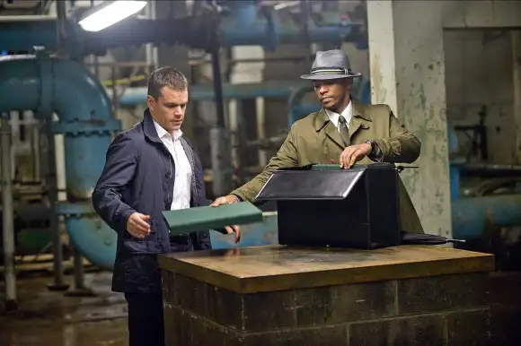 Matt Damon & Anthony Mackie in 'The Adjustment Bureau'
