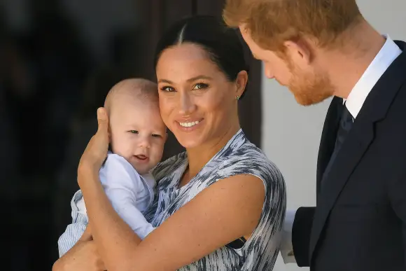 Archie, Duchess Meghan, and Prince Harry in September 2019