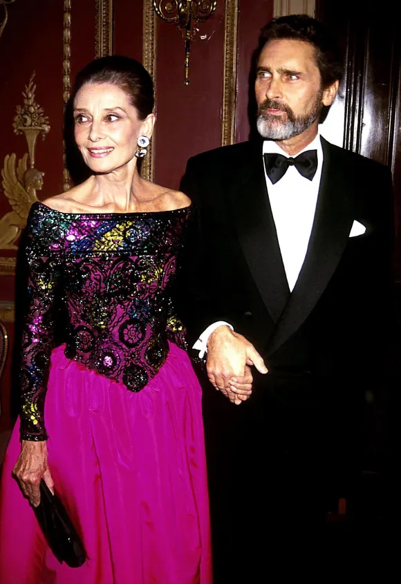 Audrey Hepburn and Robert Wolders