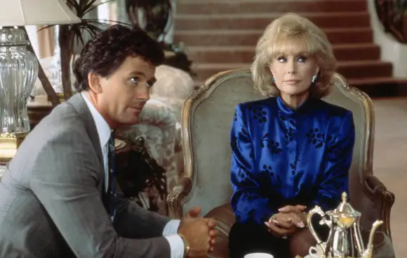 Patrick Duffy, Barbara Eden in 'Dallas'