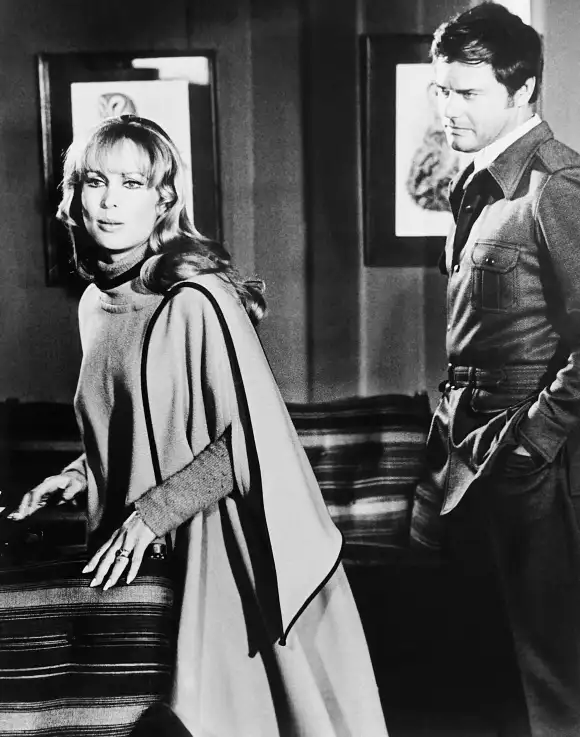 Barbara Eden, Larry Hagman in 'A Howling in the Woods'