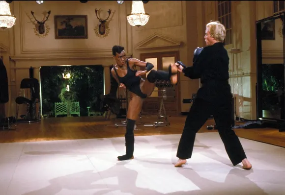 Grace Jones and Christopher Walken in 'A View To A Kill'