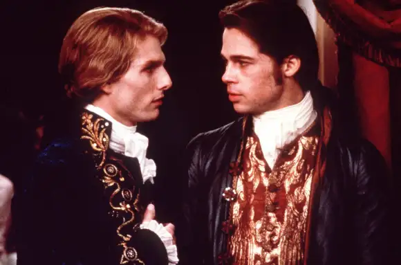 Tom Cruise and Brad Pitt in 'Interview With a Vampire'.