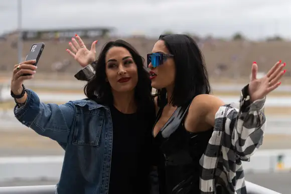 NASCAR, Motorsport, USA Toyota / Save Mart 350 Jun 12, 2022; Sonoma, California, USA; WWE professional wrestling tag tea