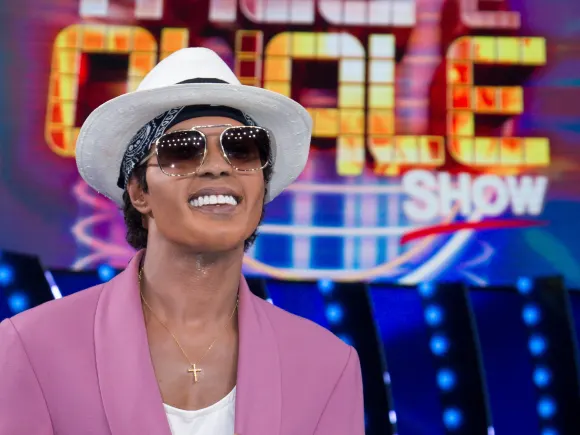 Rome: Rome, Rai studios ex Dear, TV show Tale e Quale Show . In the photo: Feisal Bonciani imitates Bruno Mars Rome PUBL