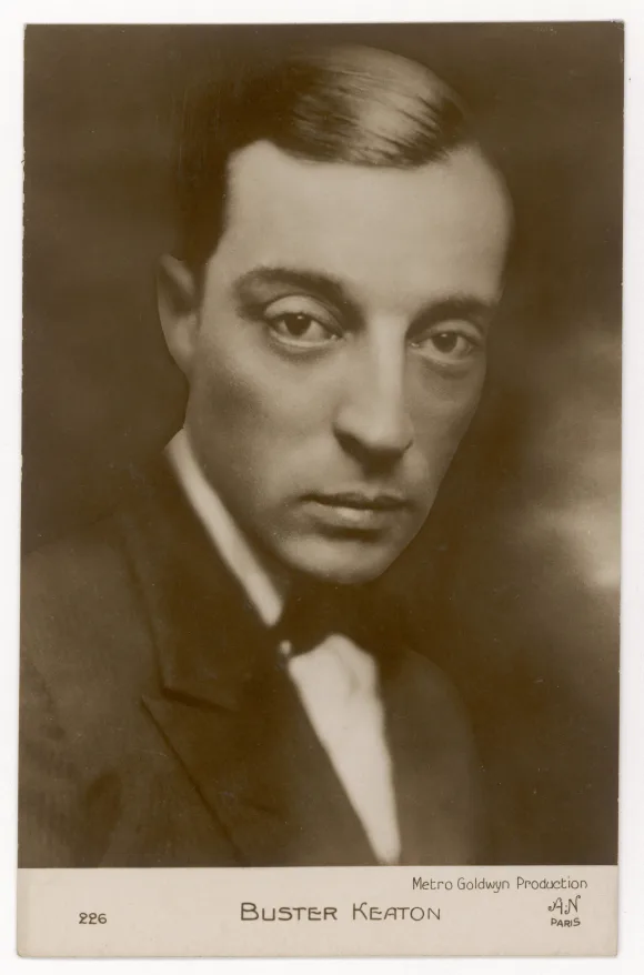 BUSTER KEATON BUSTER KEATON Joseph Francis Keaton) (1895 - 1966), American comic actor, mainly in silent films. PUBLICAT