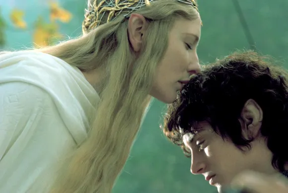 Cate Blanchett and Elijah Wood in 'Lord of The Rings'