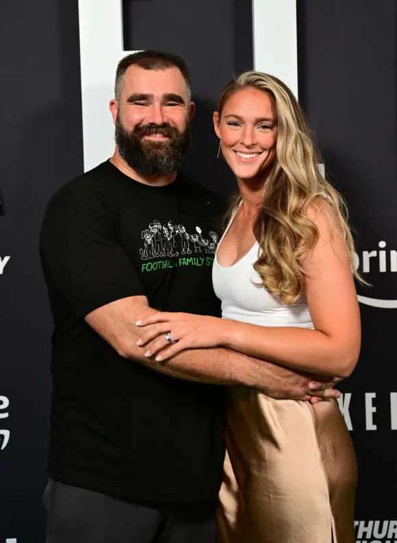 Jason Kelce and Kylie Kelce