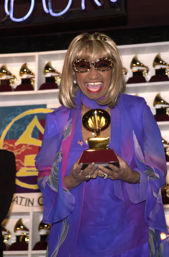 Celia Cruz at the Press Conference and Awards Ceremony for the 2nd Annual Latin Grammy Awards, Conga Room, Los Angeles,