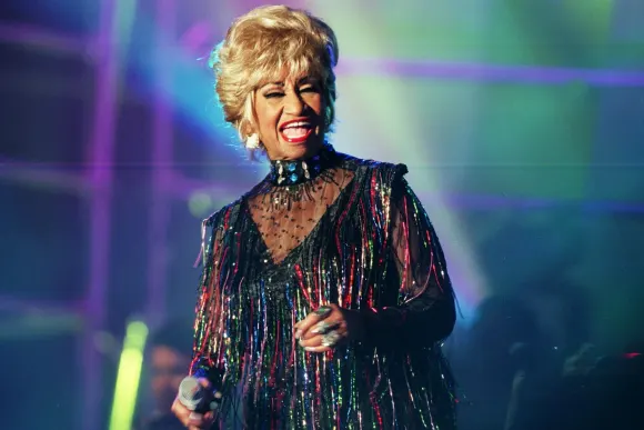 E16031132.JPG MÉXICO, D.F.-Tmbre-Celia Cruz. Celia Cruz conocida como La Guarachera de Cuba es inmortalizada en un sello