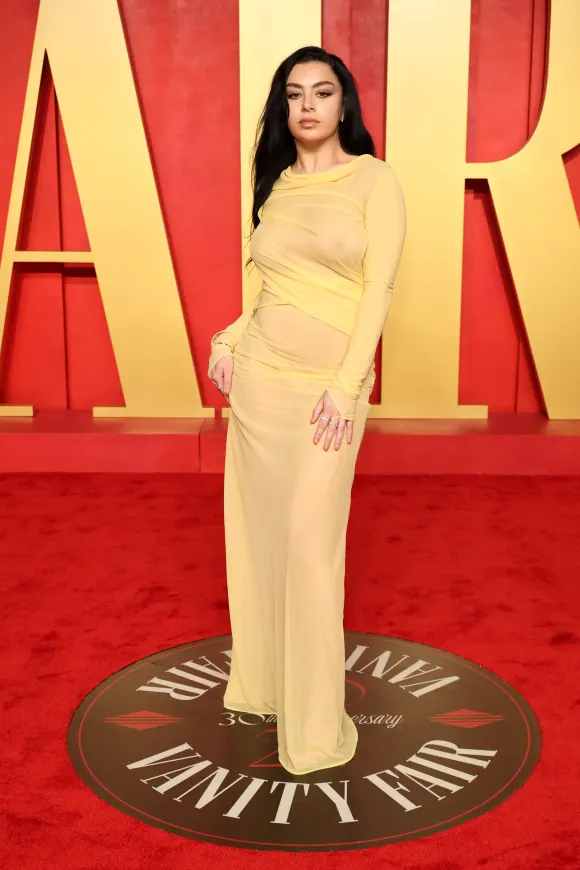 oscars transparent 2024 charli xcx