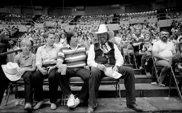 Syndication: The Tennessean After doing his duties of guest ringmaster, Charlie Daniels, front right, sits back to enjoy