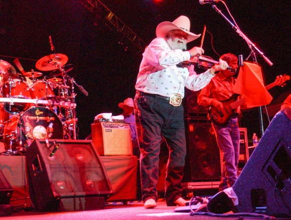 Syndication: The Greenville News Southern Rock band Charlie Daniels plays at the William A. Floyd Amphitheater during th