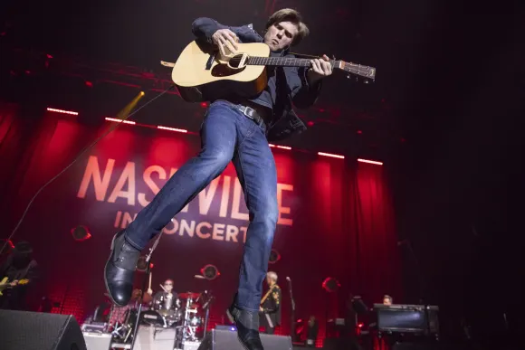 Chris Carmack at the Nashville Farewell Tour at Manchester Arena Chris Carmack at the Nashville Farewell Tour at Manches