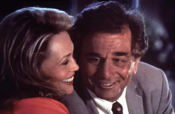 Faye Dunaway and Peter Falk in 'Columbo'