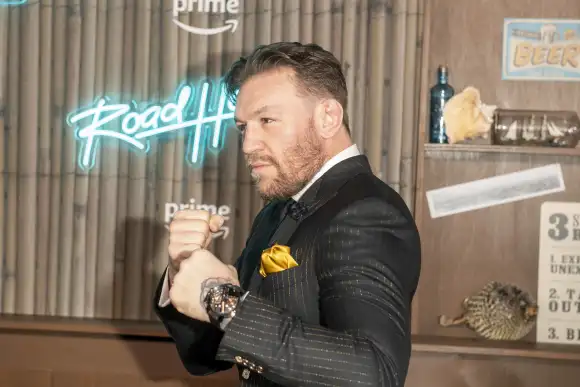 19 mars 2024, New York, États-Unis : Conor McGregor assiste à la première de Road House New York au Jazz at Lincoln Cent.
