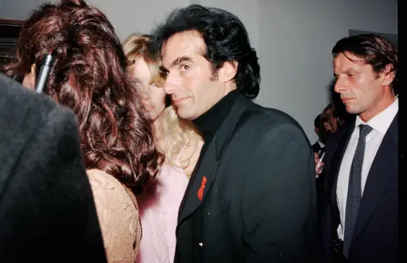 Claudia Schiffer and David Copperfield