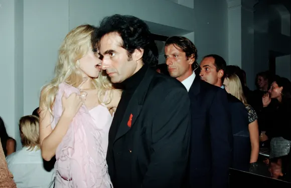 Claudia Schiffer and David Copperfield