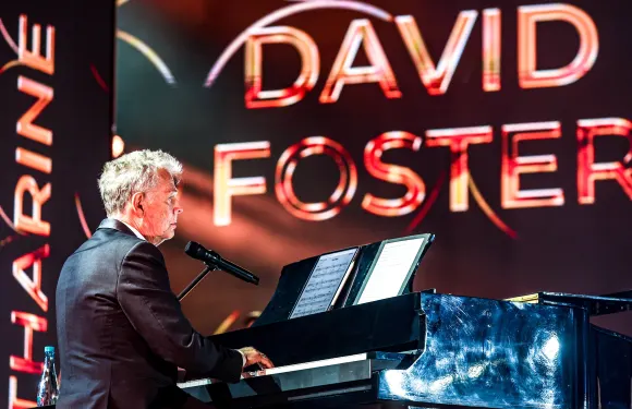 AZERBAIJAN, BAKU - JULY 27, 2024: Canadian songwriter and film composer David Foster performs at the international music