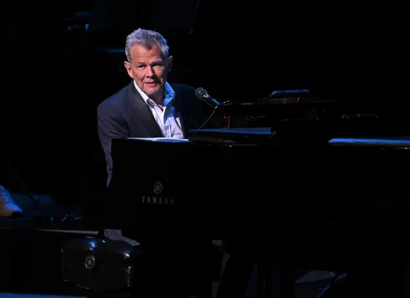 Katharine McPhee performs with husband David Foster during An Intimate Evening Tour at The Broward Center For The Perfor