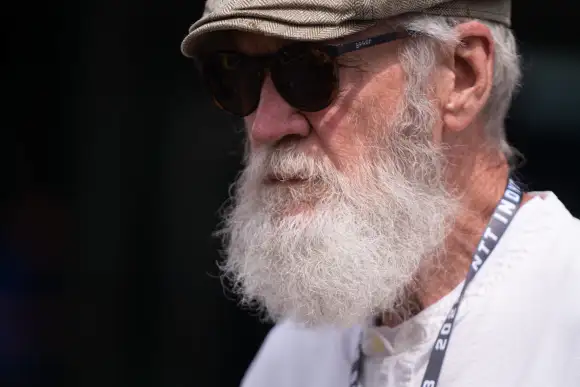 Syndication: The Indianapolis Star Rahal Letterman Lanigan Racing team owner David Letterman walks out to the pit laneSa