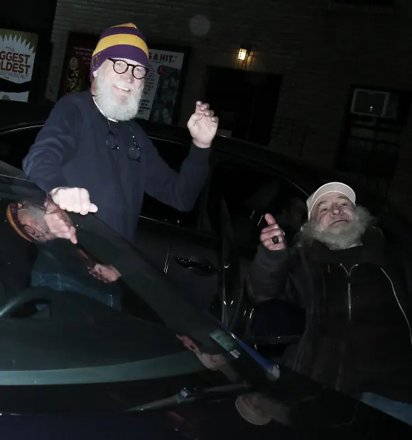 NEW YORK, NY- November 20: David Letterman seen exiting The Late Show with Stephen Colbert on November 20, 2023 in New Y