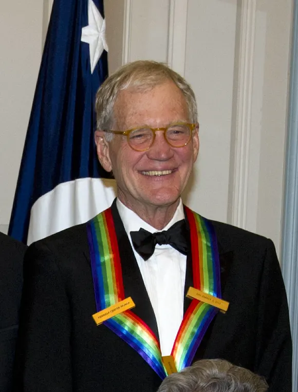 David Letterman poses with the other six recipients of the 2012 Kennedy Center Honors pose for a photo following a dinne