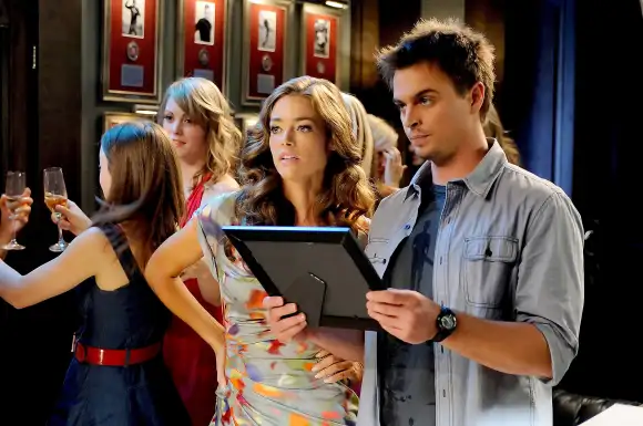 Denise Richards and Darin Brooks in 'Blue Mountain State'