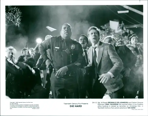 Reginald VelJohnson and Paul Gleason in 'Die Hard'