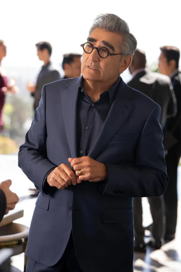 EUGENE LEVY, Only Murders in the Building Season 4 (2024). Photo credit: Patrick Harbron/Hulu PUBLICATIONxNOTxINxUSAxCAN