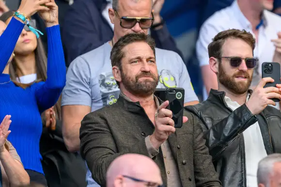 Scotland v Georgia Famous Grouse Nations Series 26/08/2023 Film star Gerard Butler in the crowd during the Famous Grouse